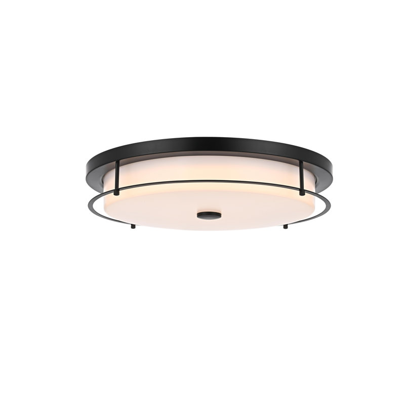Ashok 20 inch LED Flush Mount, Black