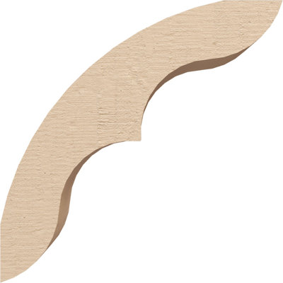 Attelle de genou Timarkhane en faux cèdre brut Ozark, l 3 po x P 8 po x H 8 po, brun clair