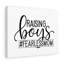 Raising Boys - Wrapped Canvas Print-1245474350