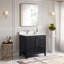 Meuble-lavabo sur pied simple 36 po avec plateau Langosta-1380003253