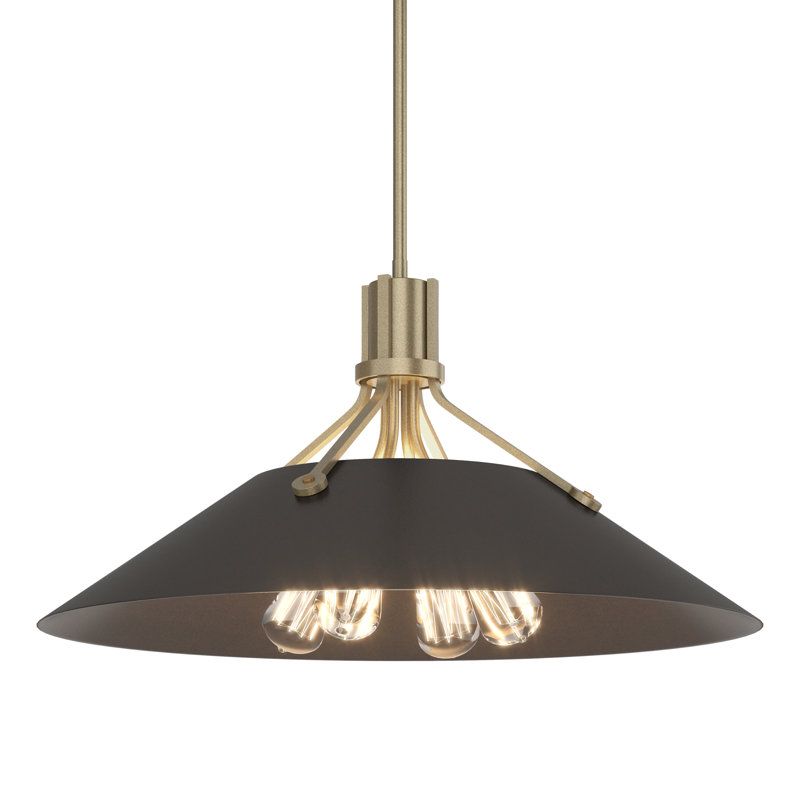 Henry 4 - Light Single Cone Pendant, Modern Brass, Oil Rubbed Bronze