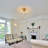Ashvihan 6-Lights Gold Crystal Dimmable Sputnik Sphere Globe Chandelier LED Ceiling Lighting Fixtures