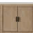 Curved 2-Door Console Table W/ Marble Top