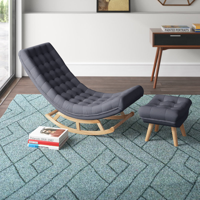 Manton Rocking Chair, Dark Grey