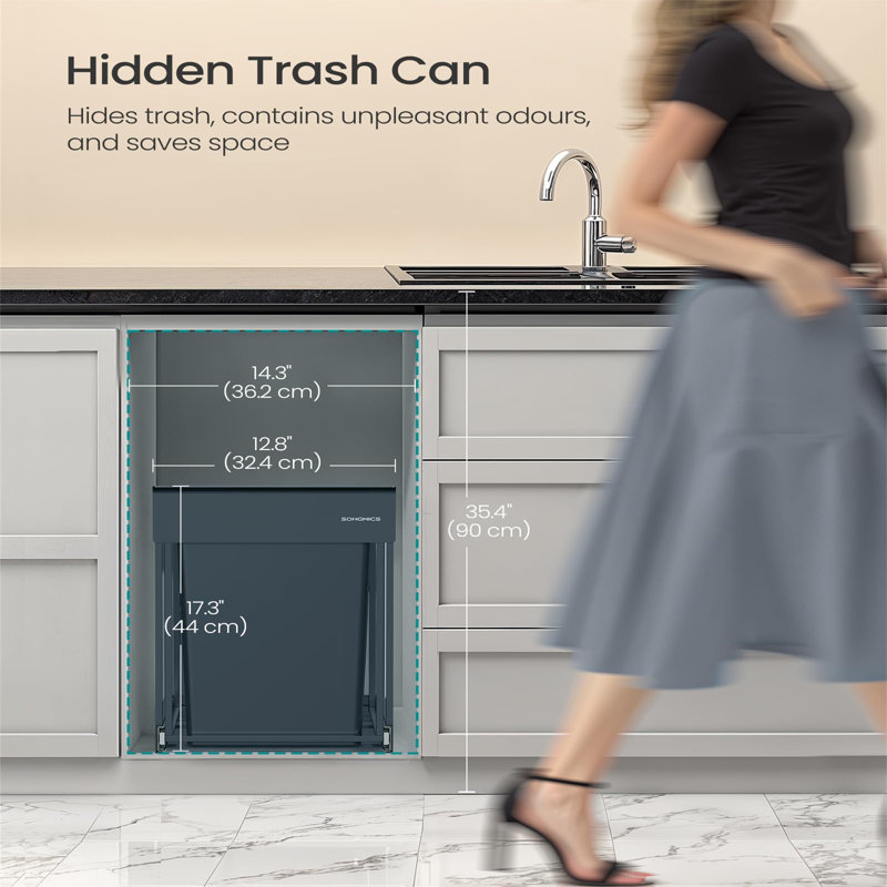 Stainless Steel Open Waste Bin - 30L