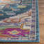 Tapis bleu sarcelle / rose / orange à motif oriental Gonzalez-25745338