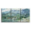 "Church At Varengeville" par Monet, reproduction sur toile 3 pièces-95012711