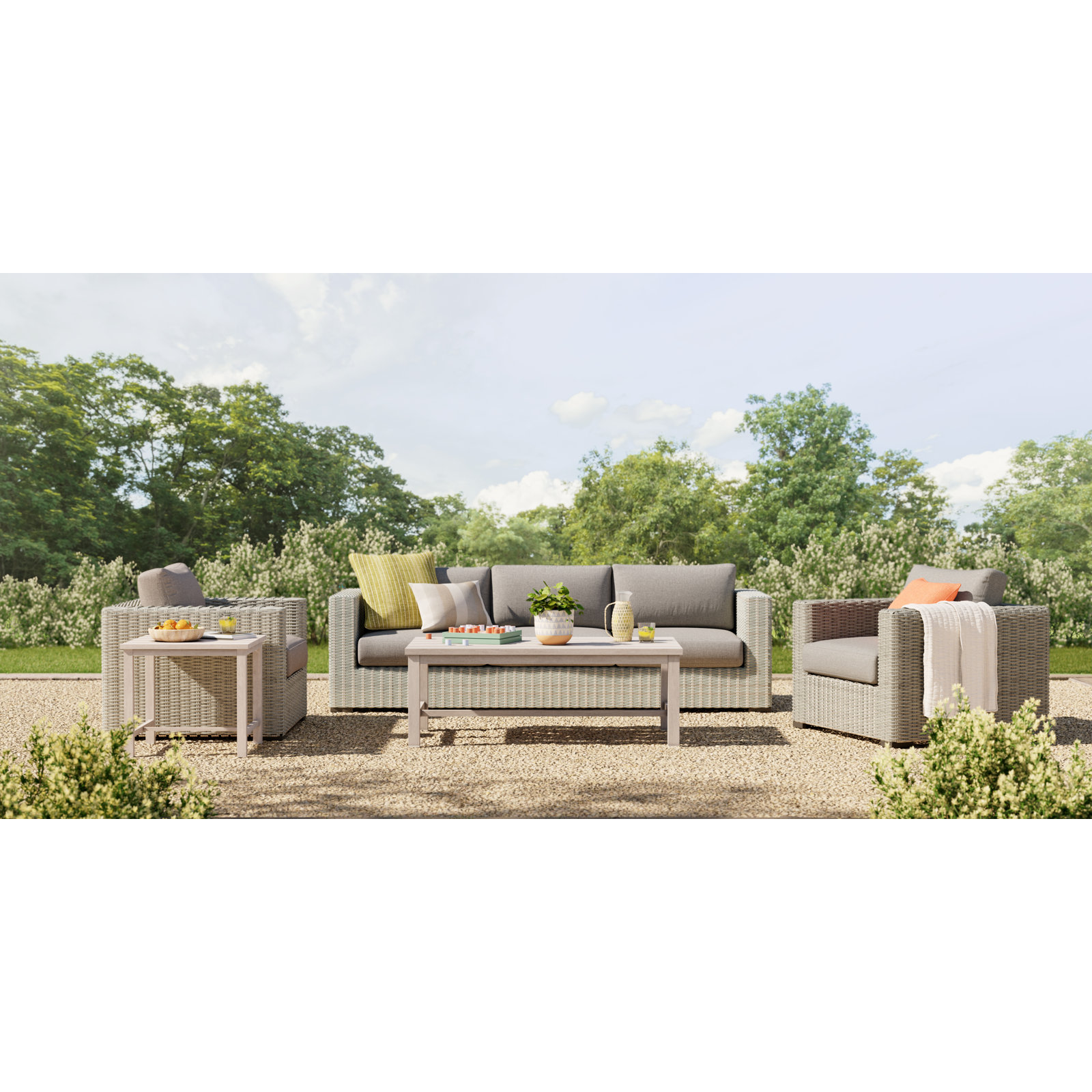 Wicker Outdoor Lounge Chair