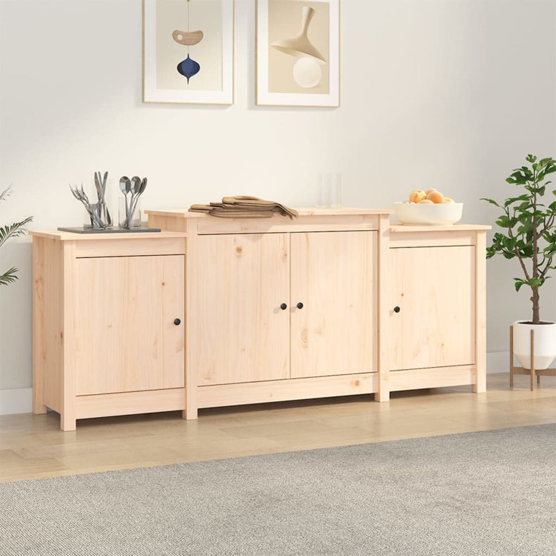 Bigler 164cm Solid Wood Sideboard, Wood