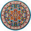 Tapis oriental bleu Earnhart-25937954
