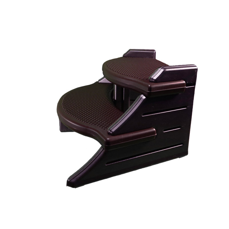 40-Inch Coffee Plastic Spa Step with Oversized Treads