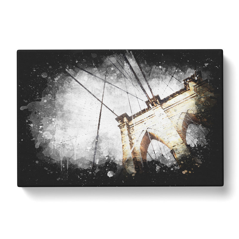 The Brooklyn Bridge in New York City - Wrapped Canvas, 35cm H x 50cm W x 3cm D