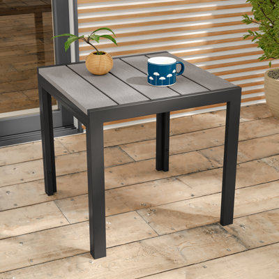 Table basse carrée de patio avec plateau de table Hips