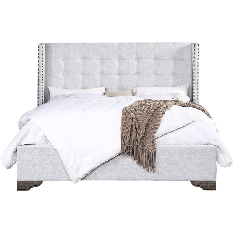 Upholstered Bed, Bed Frame, Platform Bed, King