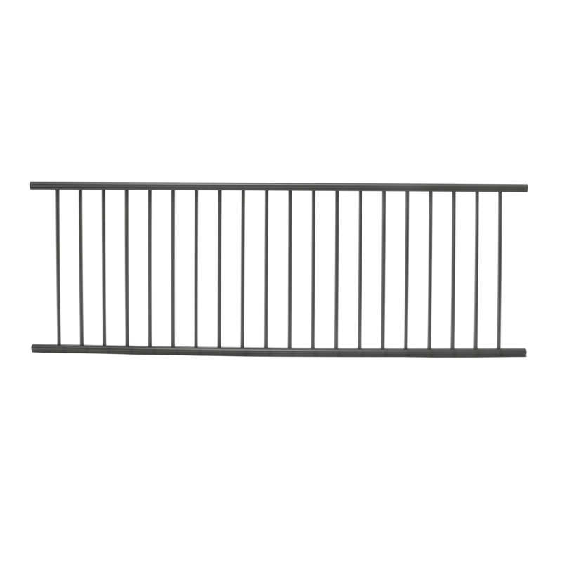 Deckorators Aluminum Classic 36 in. x 93 in. Textured Black Line Rail Kit