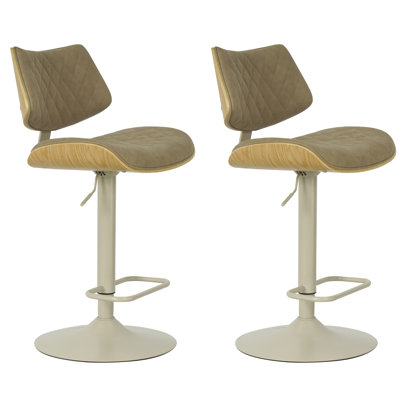 Ensemble de 2 tabourets de bar réglables Wesson