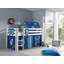 European Single (90 x 200cm) Mid Sleeper Loft Bed-1986194217-1986194216