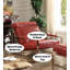 Fauteuil en cuir fleur 29 po
