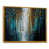 Toile avec cadre flottant or
