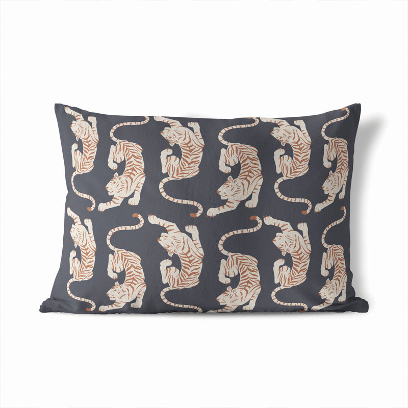 Coussin extérieur Hey Tiger, Gris anthracite