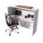 Davinci 53" Modern Reception Desk, Multifunctional Transaction Counter Top, Laminate Desktop-376304982