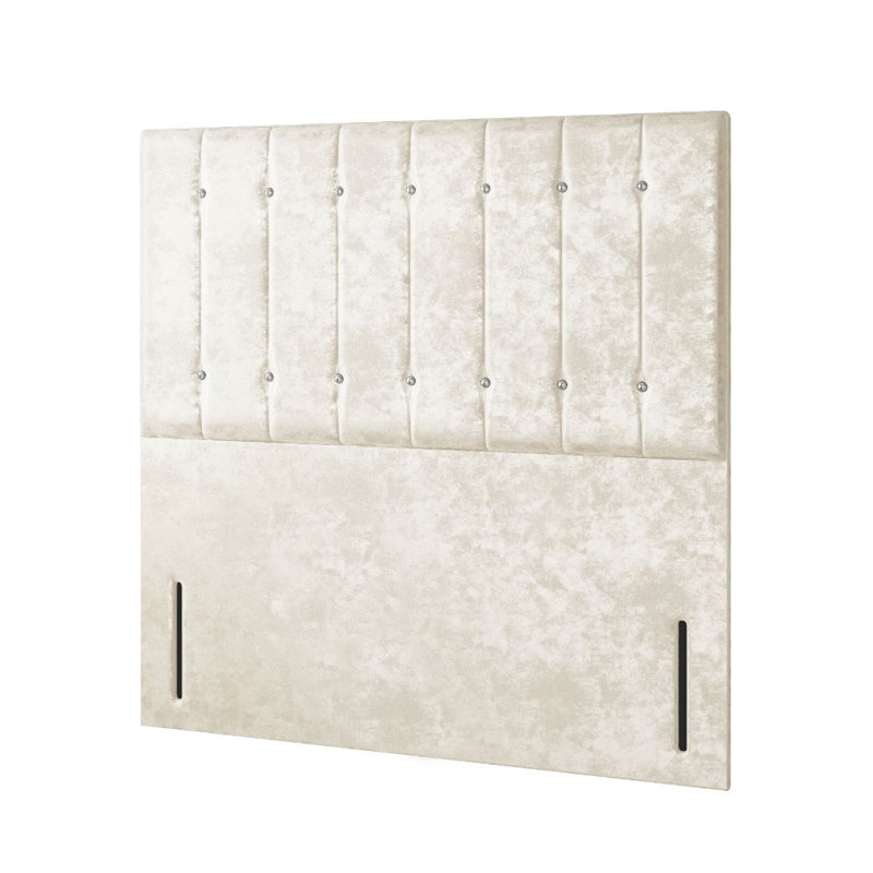 New Fairfield Upholstered Bed, Cream, Super King (6'), 2 Foot-end Drawers