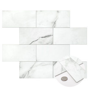 12'' W x 12'' L Subway Stone Composite Peel and Stick Mosaic Tile