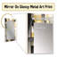 Yellow and Grey Intersecting Realities II - Large Wall Mirror On Metal-322662619