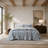 3 Pieces King Jacquard Cotton Gauze Quilt Set Breathable 480GSM Reversible All Season 108x92-135278175