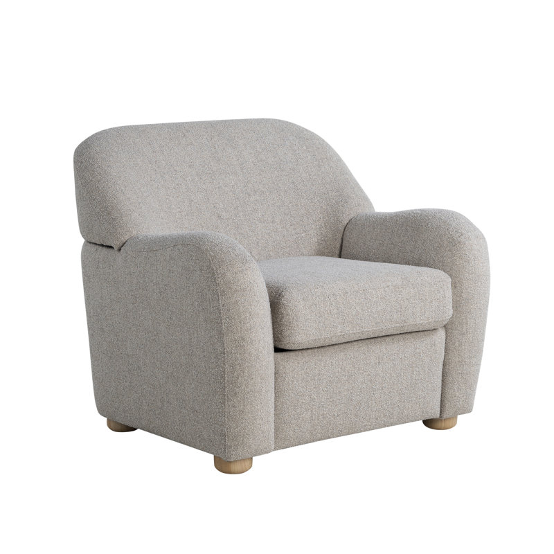 Chaise d'appoint Emily, Polyester galet