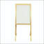 Chaise de salle à manger en métal doré à pieds en métal doré - ensemble de 4-129041856-129041855-129041859
