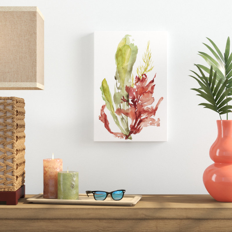 Seaweed Garden I, peinture sur toile, H 18 po x l 12 po