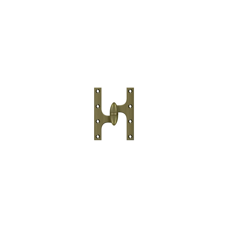 Hinge, Antique Brass, Left Hand
