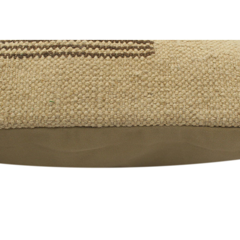 Southwestern Turkish Hand Woven Wool and Cotton Kilim Pillow