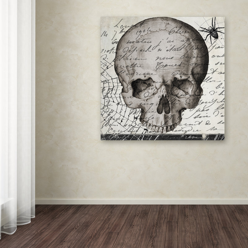 «Jadaya Halloween Skull» par Color Bakery, impression sur toile tendue, H 18 po x l 18 po x P 2 po