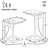 C-Shaped End Table With Charging Station, Adjustable Height Side Table For Couch, Slide Under Sofa Table With AC Outlet And USB Ports For Living Room And Bedroom