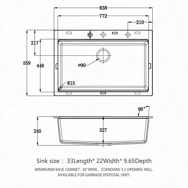 Dimensions du produit
