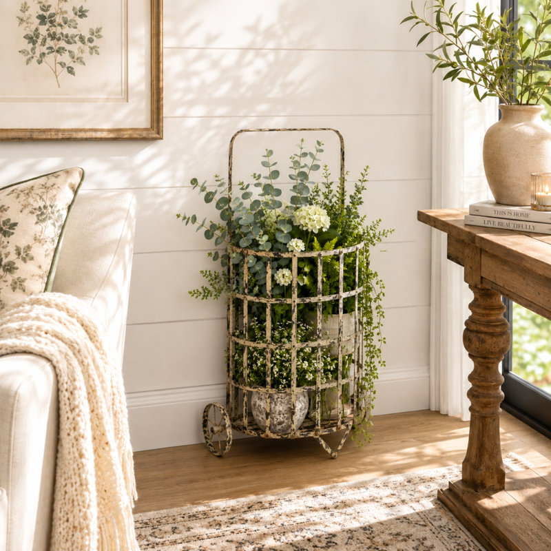 Iron Decorative Cart