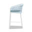 Ensemble de 2 tabourets de comptoir de patio 27 ", oléfine bleu ciel Bleechington-1883576920