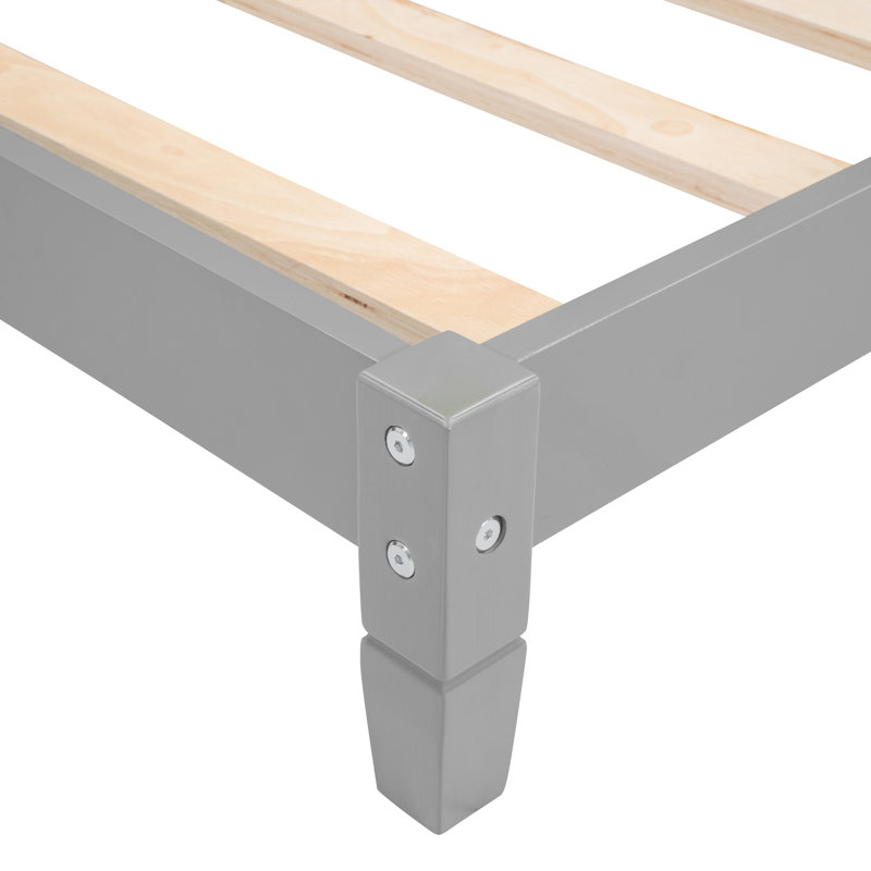 Twin Size Daybed/ In Gray - Modern Design With Wood Construction Style For Bedroom Enhancement, Gray, Twin