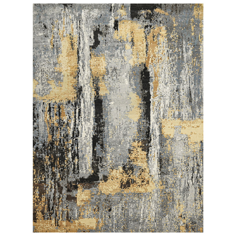Abstract Area Rug, Rectangle 9' x 12'