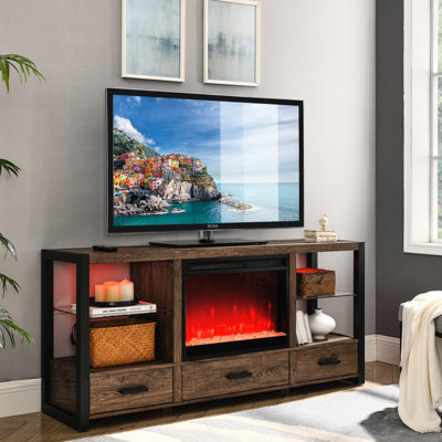 Foyer électrique ultra mince de 23 pouces - flamme réaliste, 11 réglages de température, protection contre la surchauffe, télécommande, chaleur et contrôle de 1400 W