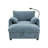 37" Single Sofa with Storage Ottoman