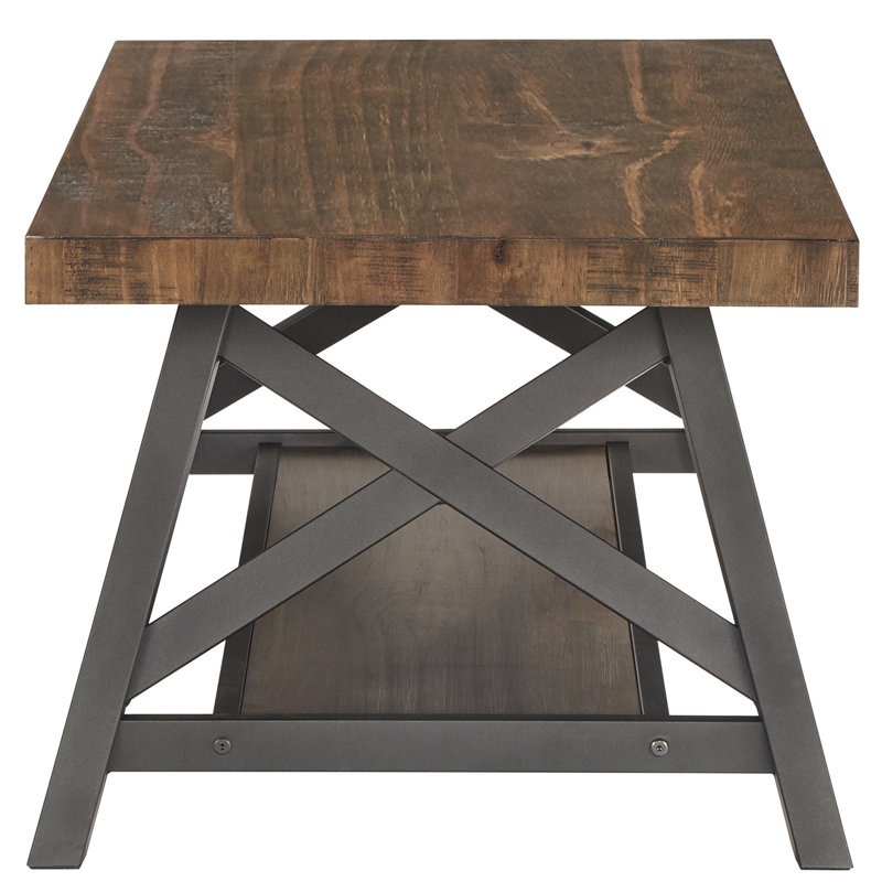 Isakson Single Coffee Table, Brown