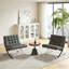 Chaise d'appoint moderne capitonnée avec structure en acier inoxydable-1796561071