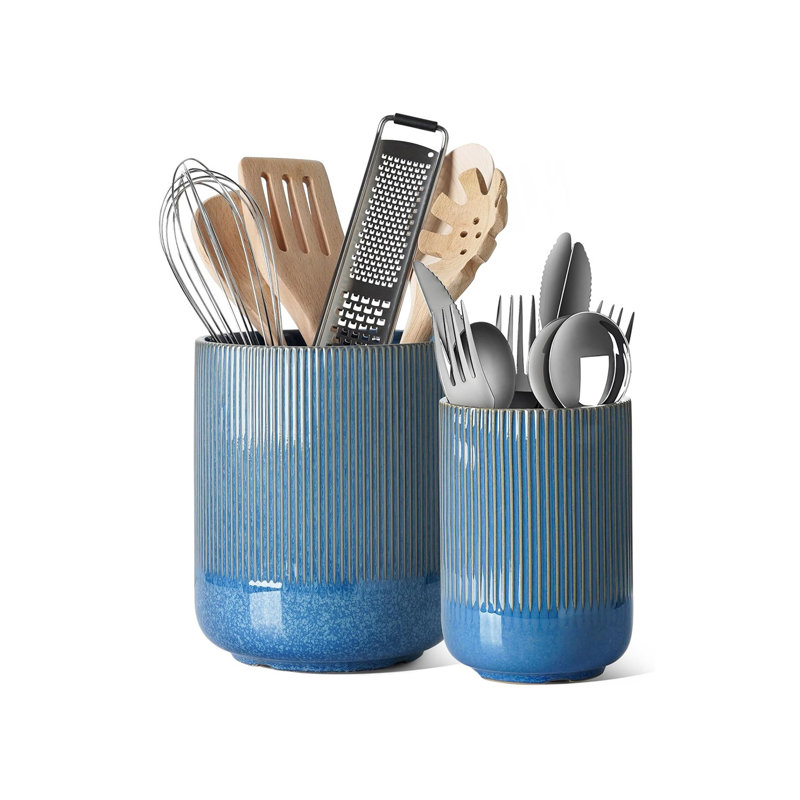 Stainless Steel Round Utensil Crock