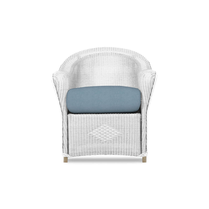 Reflections Outdoor Dining Armchair, Demo Oatmeal, White