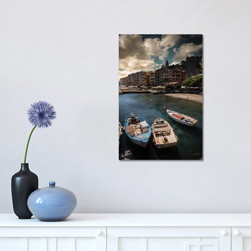 Panorama Of Porto Venere by Enzo Romano - Print on Canvas, Wrapped Canvas, 45.72cm H x 30.48cm W x 1.91cm D