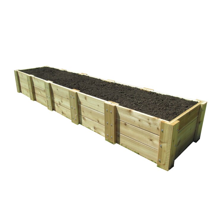 Arlmont & Co. Naylor Handmade Wood Outdoor Raised Garden Bed