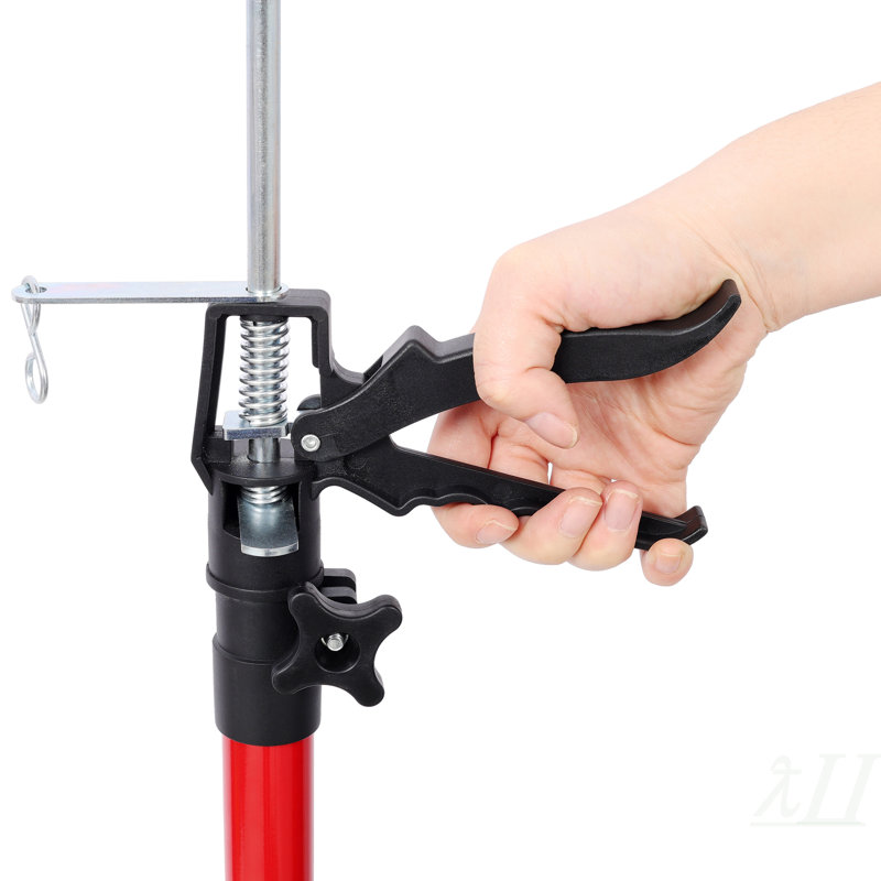 2Pack Adjustable Support Pole,Steel 3rd Hand Support System,Support Rod for Jacks Cargo Bars Drywalls,Cabinet Jacks for Installing Cabinets,Extends from 45 to 114 Inch ,with carry bag